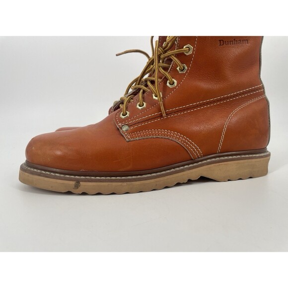 Vintage Dunham Work Boots Korea 6016 Leather Men’s Construction Workman 8.5 EE - Picture 14 of 16